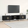vidaXL Gabinete de TV Roble Negro 180 x 31,5 x 40 cm