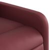 vidaXL Sill&oacute;n reclinable de cuero sint&eacute;tico rojo tinto