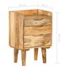 vidaXL Mesita de noche de madera maciza de mango 40x30x59,5 cm