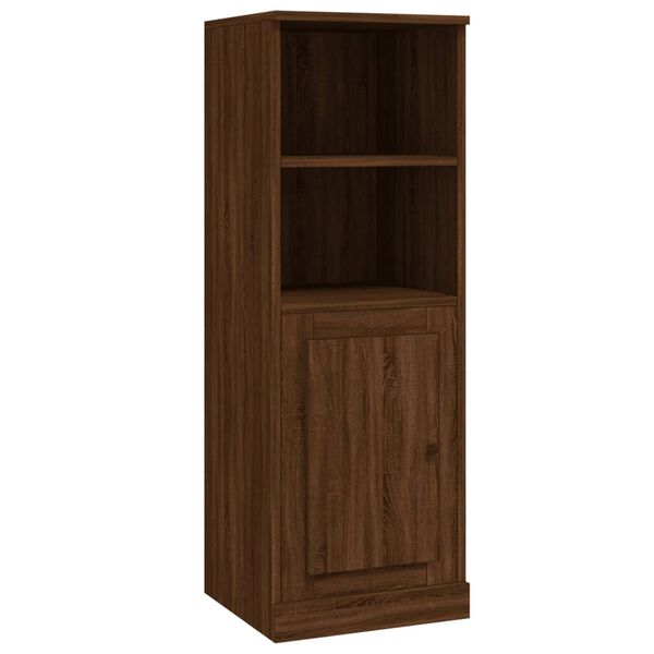 vidaXL Aparador alto madera contrachapada roble marr&oacute;n 36x35,5x103,5cm