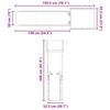 vidaXL Parque infantil de exterior madera maciza de abeto Douglas