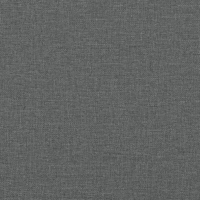 vidaXL Banco de tela gris oscuro 110x76x80 cm