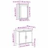 vidaXL Juego de muebles de ba&ntilde;o 2 pcs Marr&oacute;n Madera contrachapada