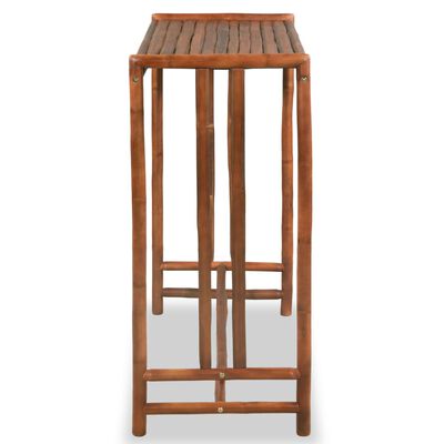 vidaXL Mesa de bar de bambú 100x45x100 cm marrón
