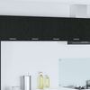 vidaXL Mueble colgante con almacenamiento Roble Negro 80 x 31 x 40 cm
