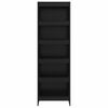 vidaXL Estanter&iacute;a para libros 2 pcs Roble Negro 80 x 30 x 155 cm
