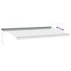 vidaXL Toldo retr&aacute;ctil manual luz LED antracita y blanco 600x350 cm