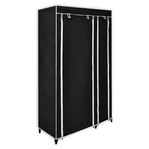 vidaXL Armario plegable 110x45x175 cm negro