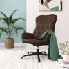 vidaXL Sill&oacute;n de relax de cuero sint&eacute;tico marr&oacute;n