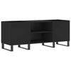 vidaXL Mueble para discos madera contrachapada negro 121x38x48 cm