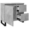 vidaXL Mueble de lavabo madera ingenier&iacute;a gris hormig&oacute;n 65x33x60 cm