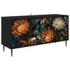 vidaXL Mueble de TV LOCHEM 102 x 33 x 51 cm Roble Negro
