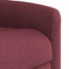vidaXL Sillón reclinable elevable tela rojo tinto