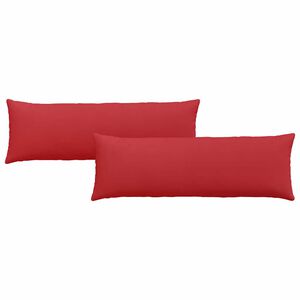 vidaXL Cojines de sof&aacute; 2 pcs Rojo 120 x 40 cm tela