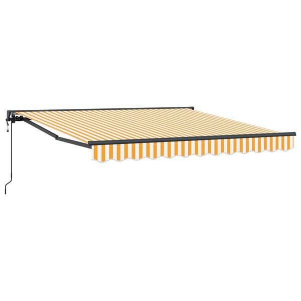 vidaXL Toldo Retr&aacute;ctil Amarillo y 300 x 250 cm Aluminio y Tela
