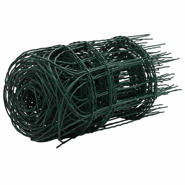 vidaXL Cerca para césped de hierro recubierto en polvo 10x0,4 m