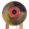 vidaXL L&aacute;mpara de pie multicolor E27 madera maciza mango