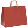 vidaXL Bolsas de papel con asas 250 uds rojo 32x17x25 cm