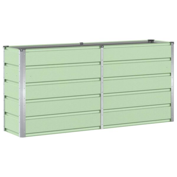 vidaXL Jardinera Verde 160 x 40 x 75 cm Acero