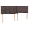 vidaXL Estructura cama otomana colchones tela marr&oacute;n oscuro 200x200cm