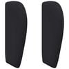 vidaXL Oreja de cabecero Negro 40 x 23 x 6 cm PVC