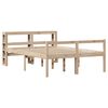 vidaXL Cama para personas mayores con cabecero madera maciza 160x200cm