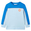 Sudadera infantil azul chill&oacute;n y azul claro 104