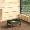 vidaXL Comedero para Aves Verde Oliva 80 x 28 x 13.5 cm