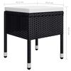 vidaXL Juego de comedor para jard&iacute;n 9 piezas negro