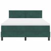 vidaXL Cama tipo Box Spring Verde oscuro 140 x 200 cm Terciopelo