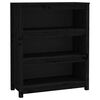 vidaXL Estanter&iacute;a madera maciza de pino negra 80x35x97 cm