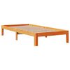 vidaXL Estructura de cama sin colch&oacute;n madera de pino marr&oacute;n 90x200 cm