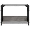 vidaXL Soporte de impresora 2 niveles gris Sonoma 44x26x31,5 cm