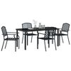 vidaXL Conjunto de Comedor de Jard&iacute;n 5 pcs Antracita
