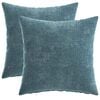 vidaXL Coj&iacute;n 2 uds. HEERLEN Azul 35 x 35 cm Tela Chenille