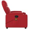 vidaXL Sill&oacute;n de masaje reclinable cuero sint&eacute;tico rojo