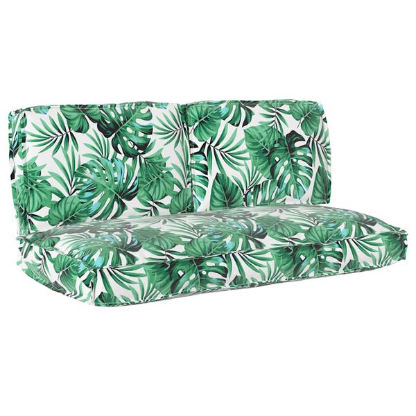 vidaXL Juego de Cojines Hoja 3 pcs Patr&oacute;n de hoja Tela Oxford