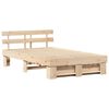 vidaXL Estructura de cama Marr&oacute;n 120 x 200 cm Madera de pino macizo