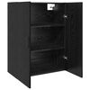 vidaXL Armario de pared Roble negro 69.5 x 34 x 90 cm