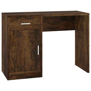 vidaXL Escritorio con caj&oacute;n y armario contrachapada 100x40x73 cm