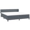 vidaXL Cama box spring con colchones terciopelo gris oscuro 180x220 cm