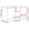 vidaXL Mueble de TV madera ingenier&iacute;a roble artesanal 102x37,5x52,5cm