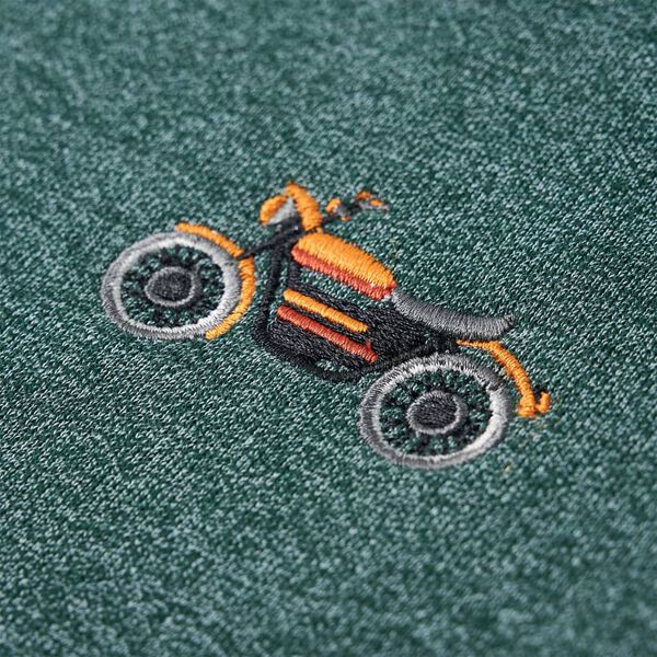 Sudadera infantil verde oscuro melange 92