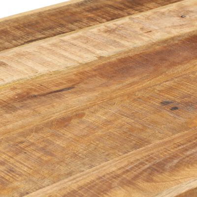 vidaXL Mesa de comedor madera maciza de mango rugosa 120x60x75 cm