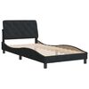 vidaXL Estructura de cama sin colch&oacute;n terciopelo negro 100x200 cm