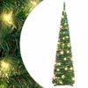 vidaXL &Aacute;rbol de Navidad artificial desplegable 50 LED verde 120 cm
