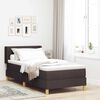 vidaXL Cama tipo Box Spring Marr&oacute;n Oscuro 190 x 90 cm Poli&eacute;ster
