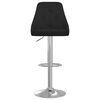 vidaXL Taburetes de cocina 2 unidades tela negro
