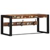 vidaXL Perchero multicolor madera maciza reciclada 80x35x35 cm