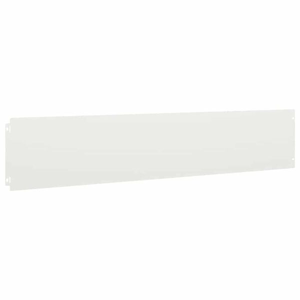 vidaXL Bordes para césped 30 uds acero laminado frío blanco 20x103 cm
